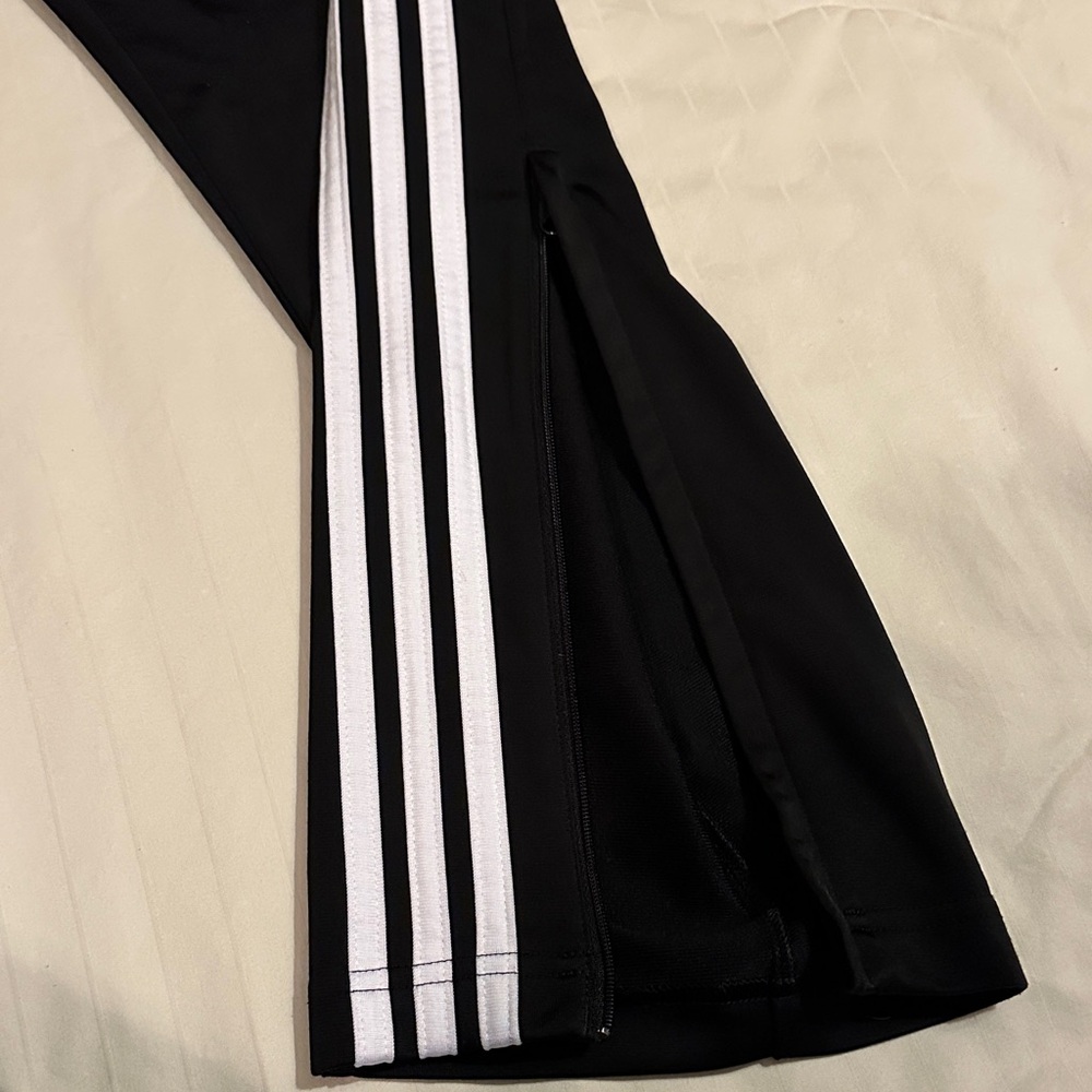 Adidas Black Joggers with White Stripes - Picture 5 of 6